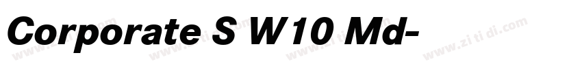 Corporate S W10 Md字体转换